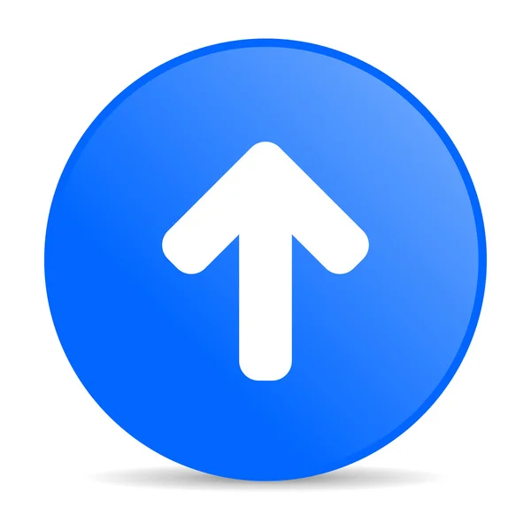 Arrow up blue circle web glossy icon — Stock Photo, Image