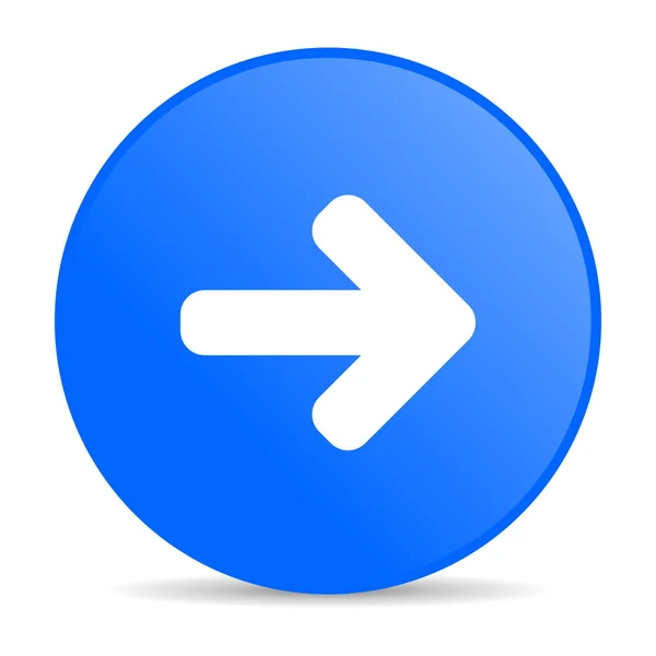 Arrow right blue circle web glossy icon — Stock Photo, Image