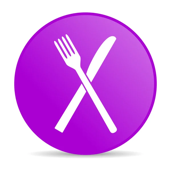 Mat violett cirkel web blanka ikonen — Stockfoto
