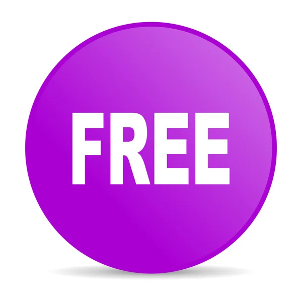 Free violet circle web glossy icon — Stock Photo, Image