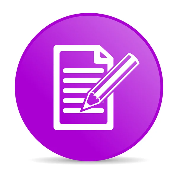Subscribe violet circle web glossy icon — Stock Photo, Image