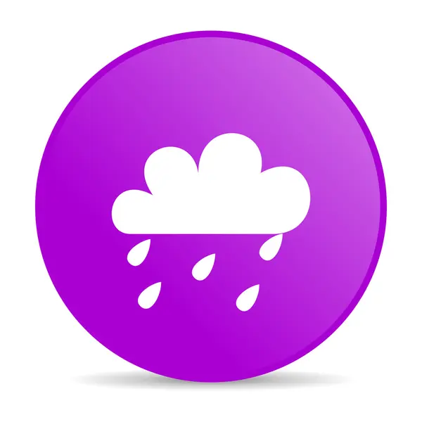 Прогноз погоди фіолетове коло веб глянсова іконка — стокове фото