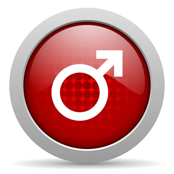 Sex red circle web glossy icon — Stock Photo, Image