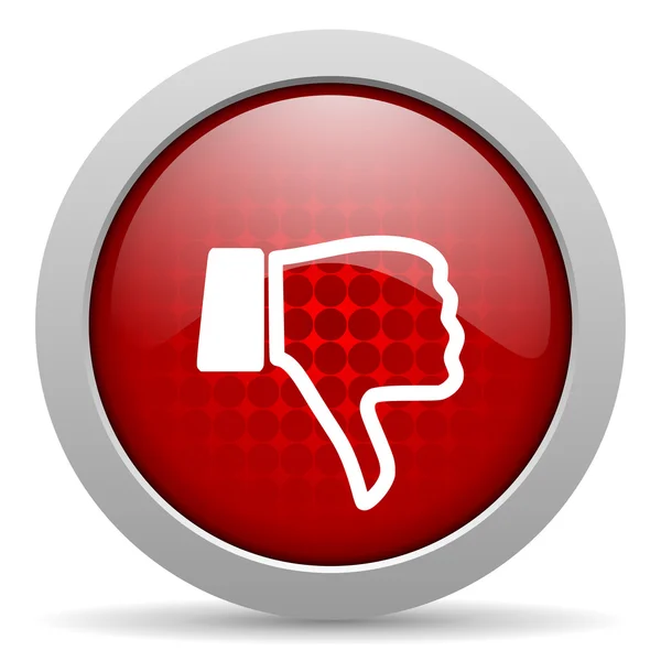 Dislike red circle web glossy icon — Stock Photo, Image