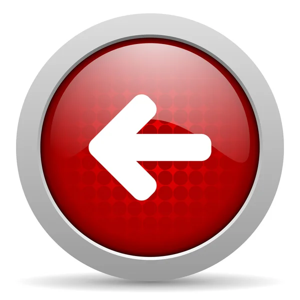 Arrow red circle web glossy icon — Stock Photo, Image