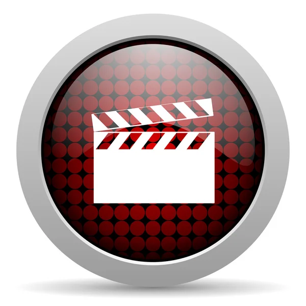 Movie glossy icon — Stock Photo, Image