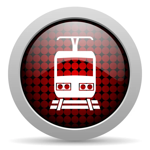 Train glossy icon — Stock Photo, Image