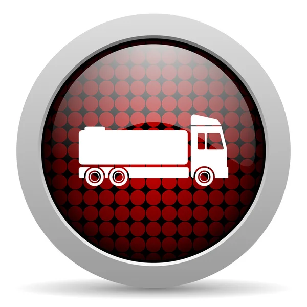 Truck glossy icon — Stock Photo, Image