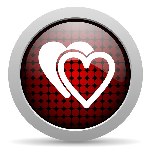 Love glossy icon — Stock Photo, Image