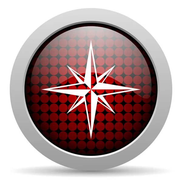 Compass glossy icon — Stock Photo, Image