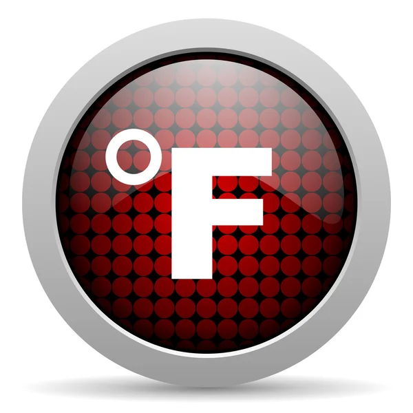 Fahrenheit glossy icon — Stok fotoğraf