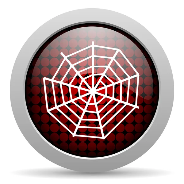 Aranha web ícone brilhante — Fotografia de Stock