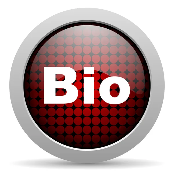 Bio glanzende pictogram — Stockfoto