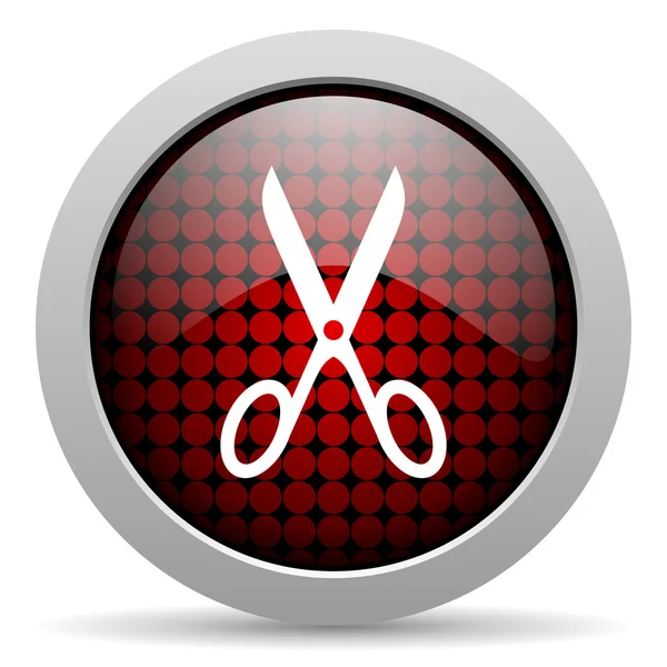 Scissors glossy icon — Stock Photo, Image