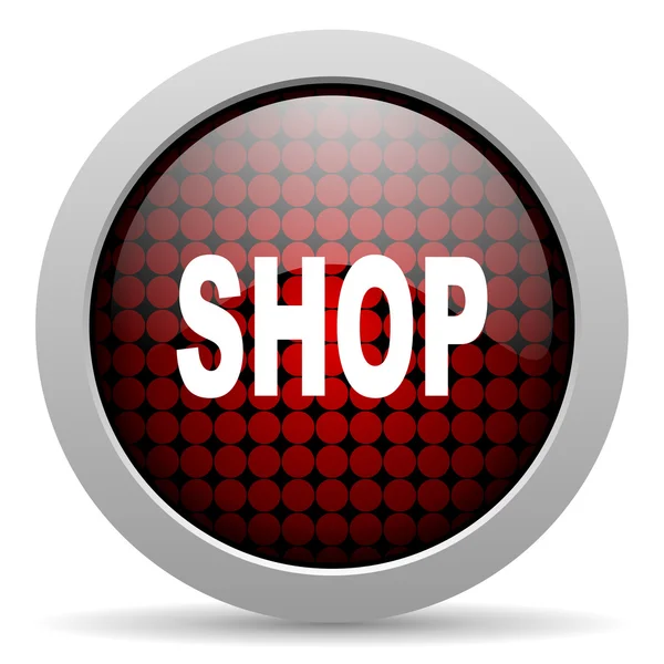 Shop glossy icon — Stock Photo, Image