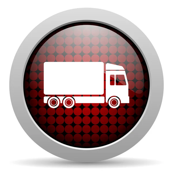 Delivery glossy icon — Stock Photo, Image