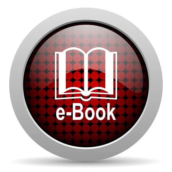 E-book glossy icon — Stock Photo, Image