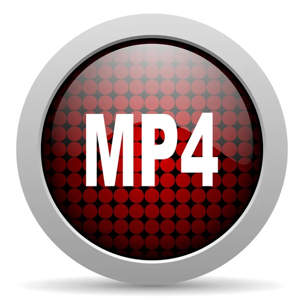 Mp4 icono brillante —  Fotos de Stock