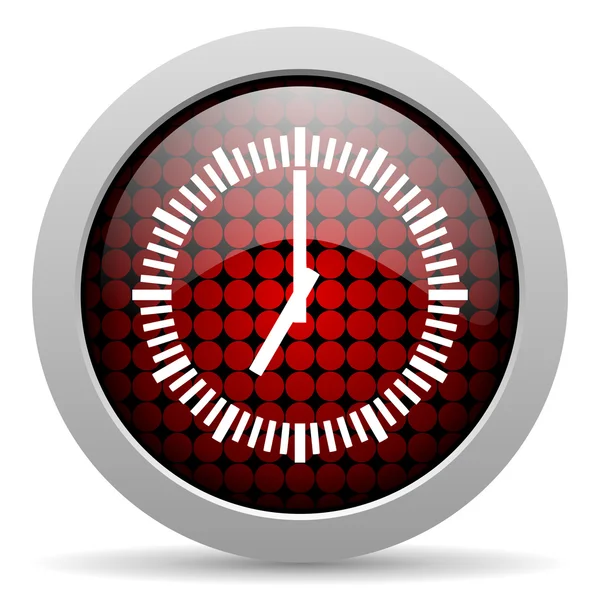 Clock glossy icon — Stock Photo, Image
