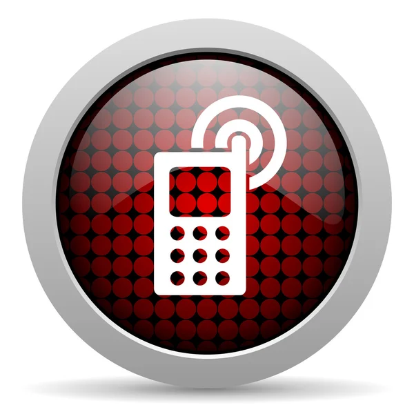 Cellphone glossy icon — Stock Photo, Image