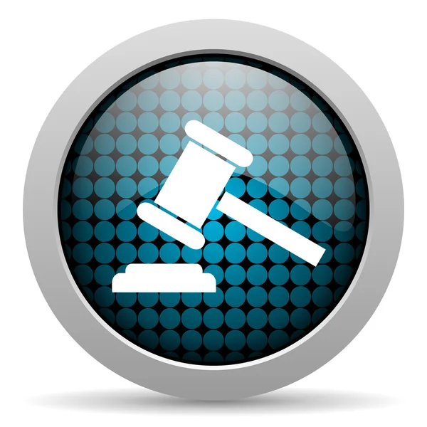 Law glossy icon — Stock Photo, Image