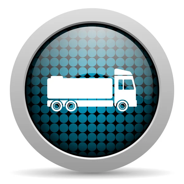 Vrachtwagen glanzende pictogram — Stockfoto