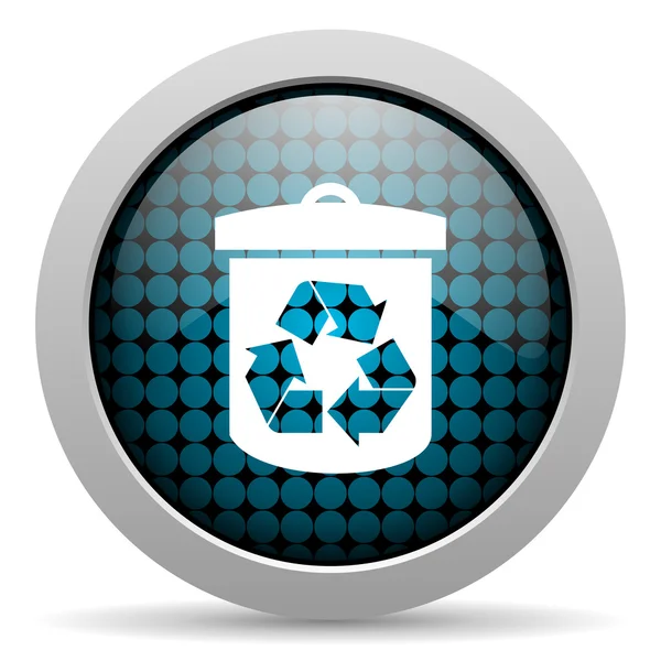 Reciclar icono brillante — Foto de Stock