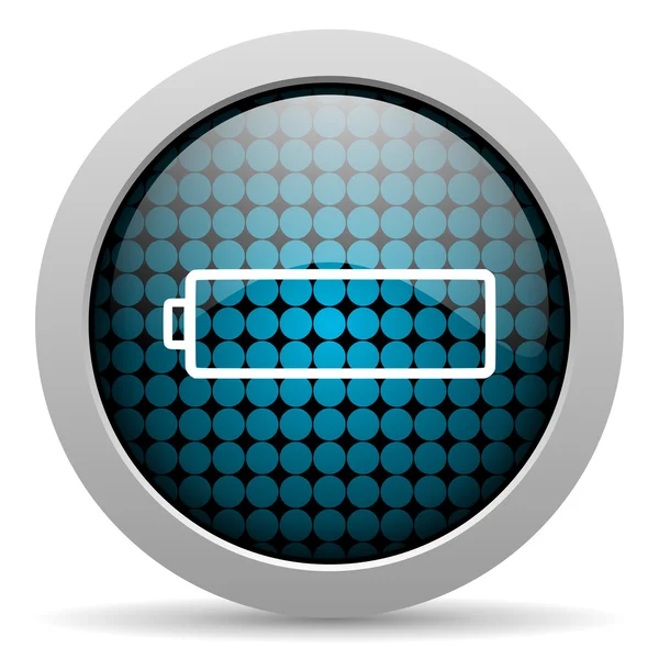 Battery glossy icon — Stock Photo, Image