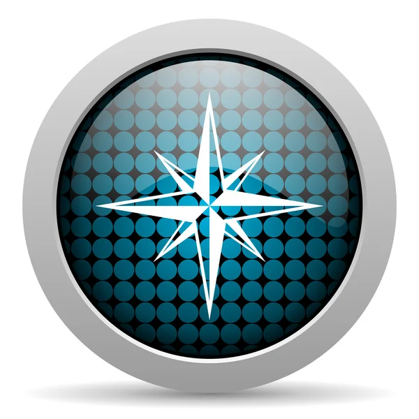 Compass glossy icon — Stock Photo, Image