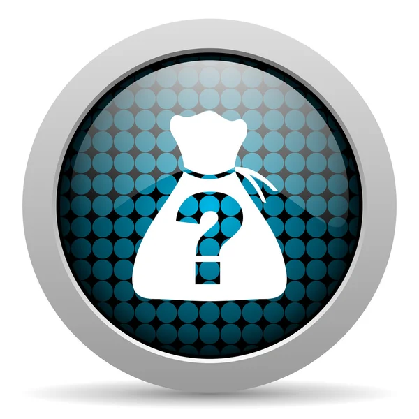 Riddle glossy icon — Stock Photo, Image