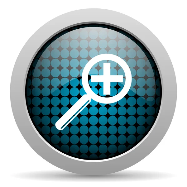 Magnification glossy icon — Stock Photo, Image