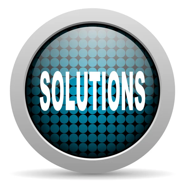 Solutions glossy icon — Stock Photo, Image