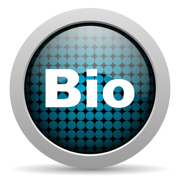 Bio glossy icon — Stock Photo, Image