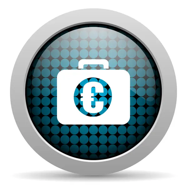 Financial glossy icon — Stock Photo, Image