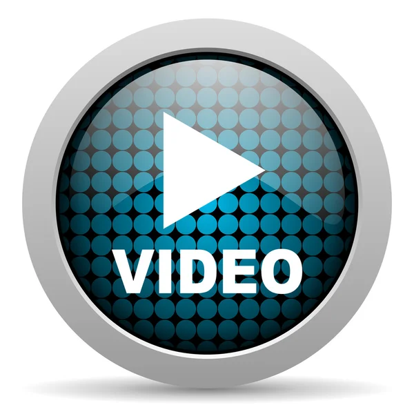 Video glossy icon — Stock Photo, Image