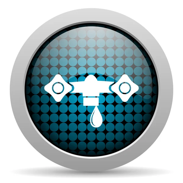 Water glossy icon — Stock Photo, Image