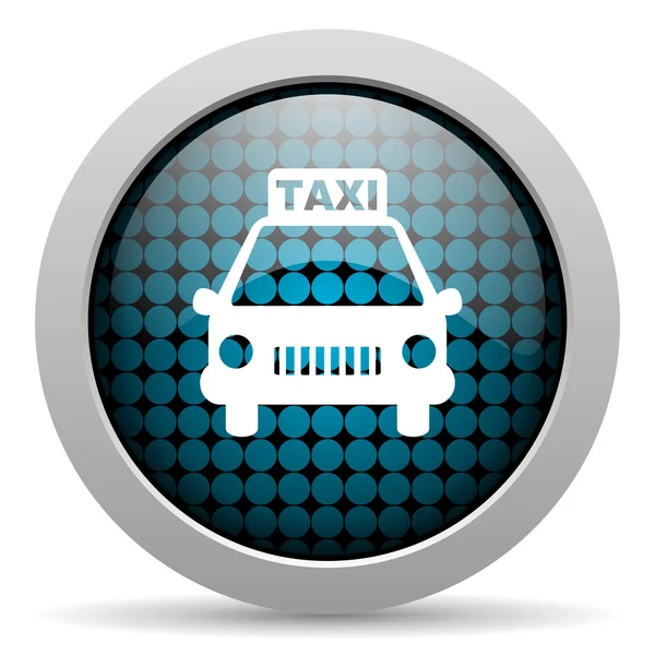 Taxi blanka ikonen — Stockfoto