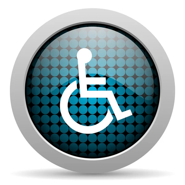 Accessibility glossy icon — Stock Photo, Image