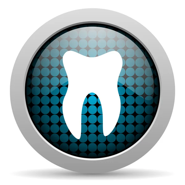 Tooth glossy icon — Stock Photo, Image