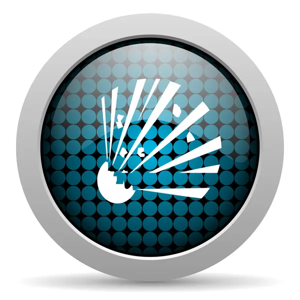 Bomb glossy icon — Stock Photo, Image