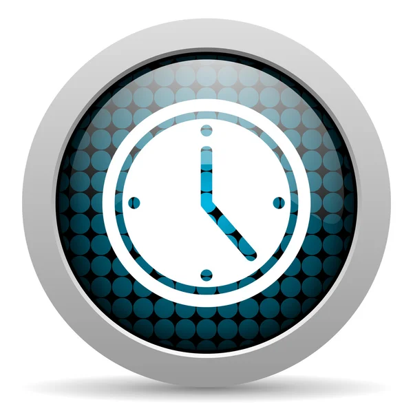 Clock glossy icon — Stock Photo, Image