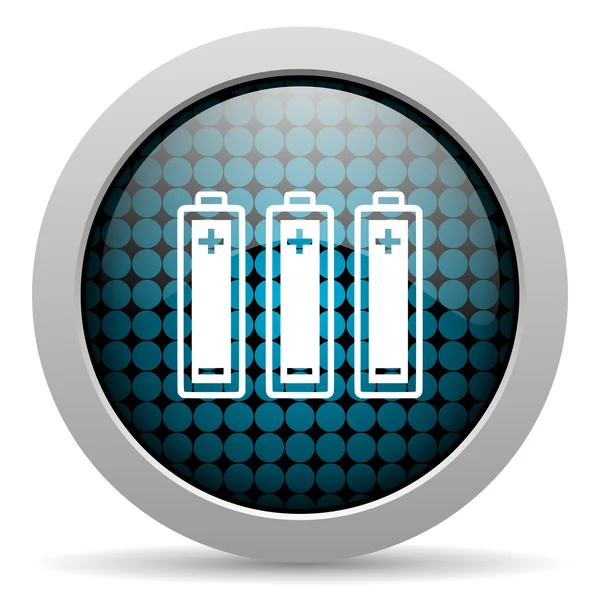 Batterien glänzendes Symbol — Stockfoto