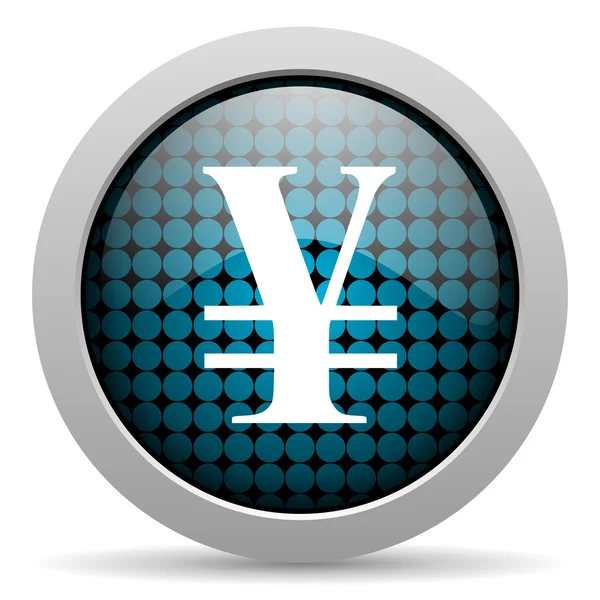 Yen icona lucida — Foto Stock