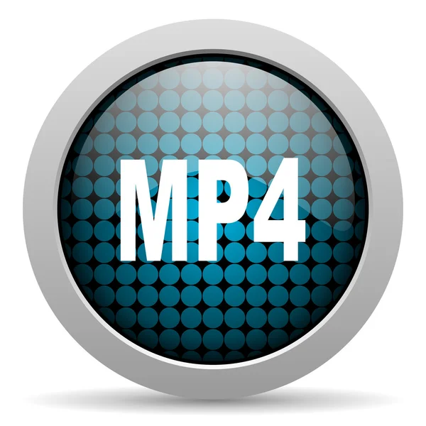 Mp4 icono brillante —  Fotos de Stock