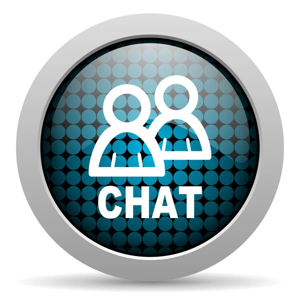 Chat glossy icon — Stock Photo, Image