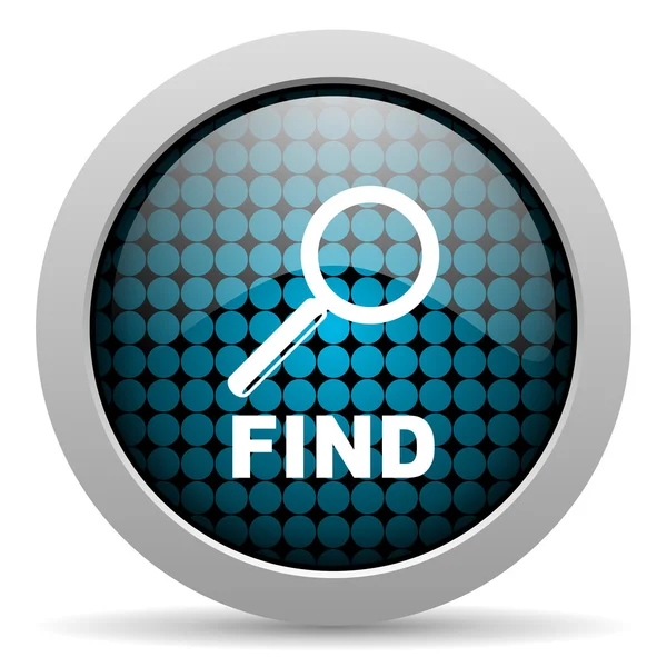 Find glossy icon — Stock Photo, Image