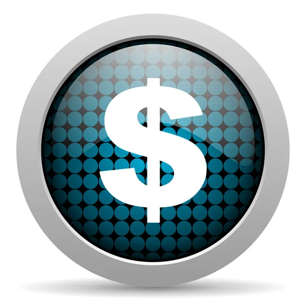 Us dollar glossy icon — Stock Photo, Image