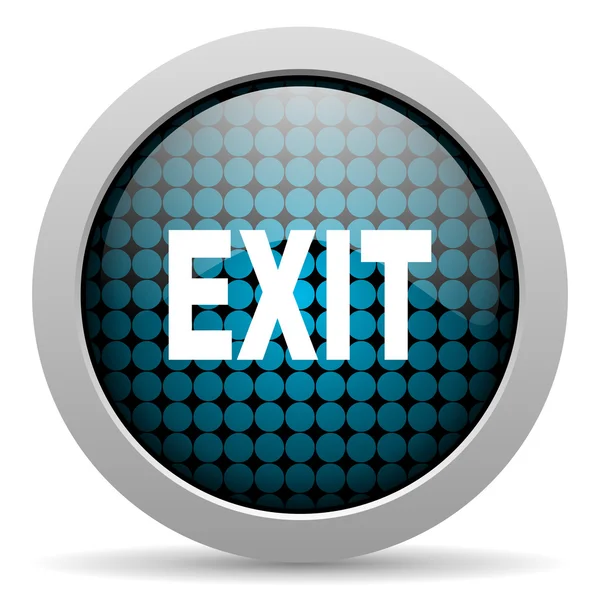 Значок exit glossy — стоковое фото