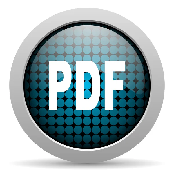 Глянцевая иконка Pdf — стоковое фото
