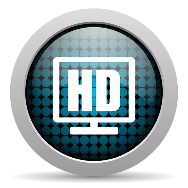 HD ekran błyszczący ikona — Zdjęcie stockowe